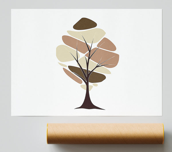 Surreal Brown Tree Giclee Print