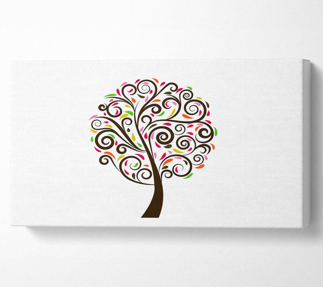  A Canvas Print of Multi-Coloured Tree Canvas Art