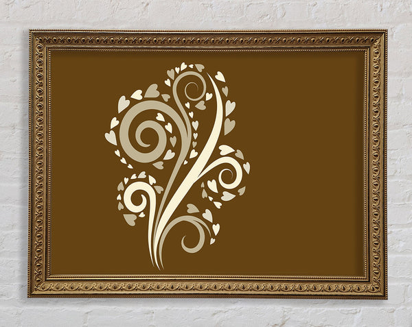 Love Heart Branch Framed Print