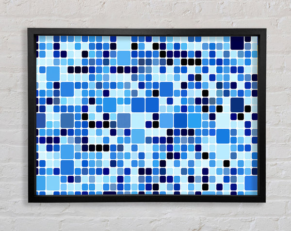Square Ice Framed Print