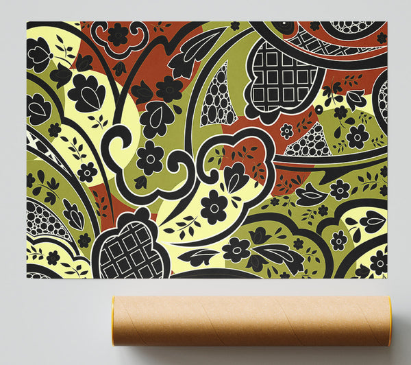 Paisley Leaves Print