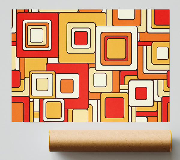 Psychedelic Orange Giclee Print