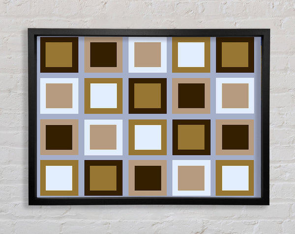 Squared In Square Framed Print