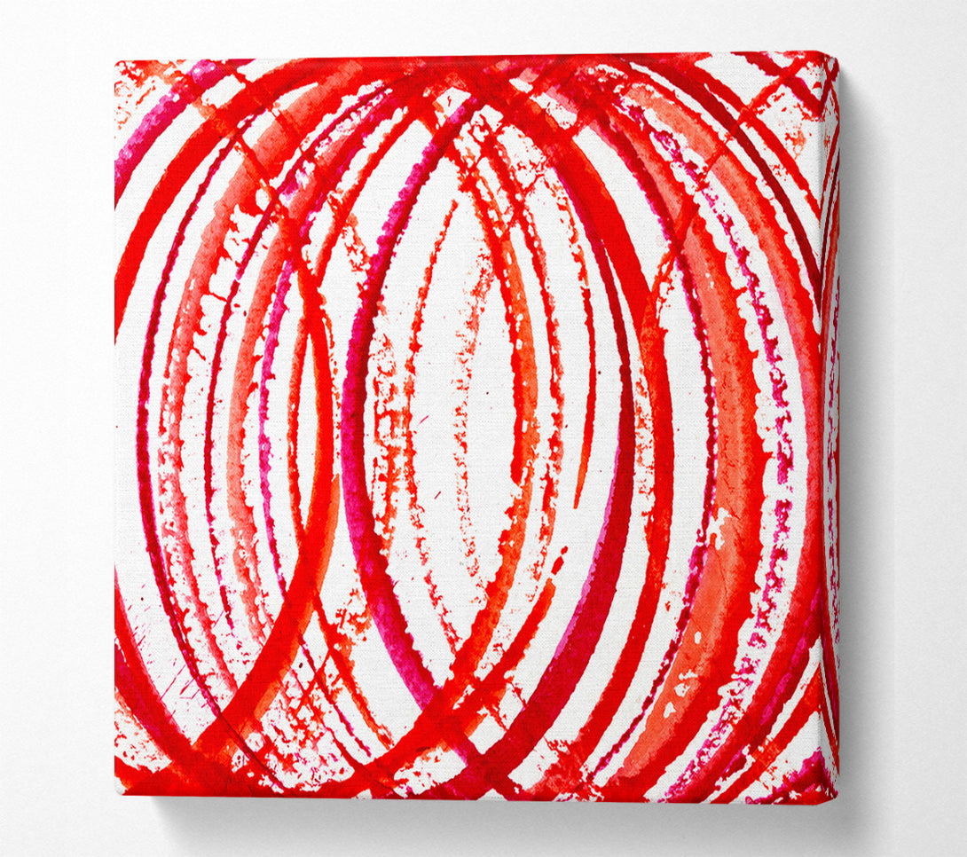  A Canvas Print of Red Time Tunnel Canvas Art