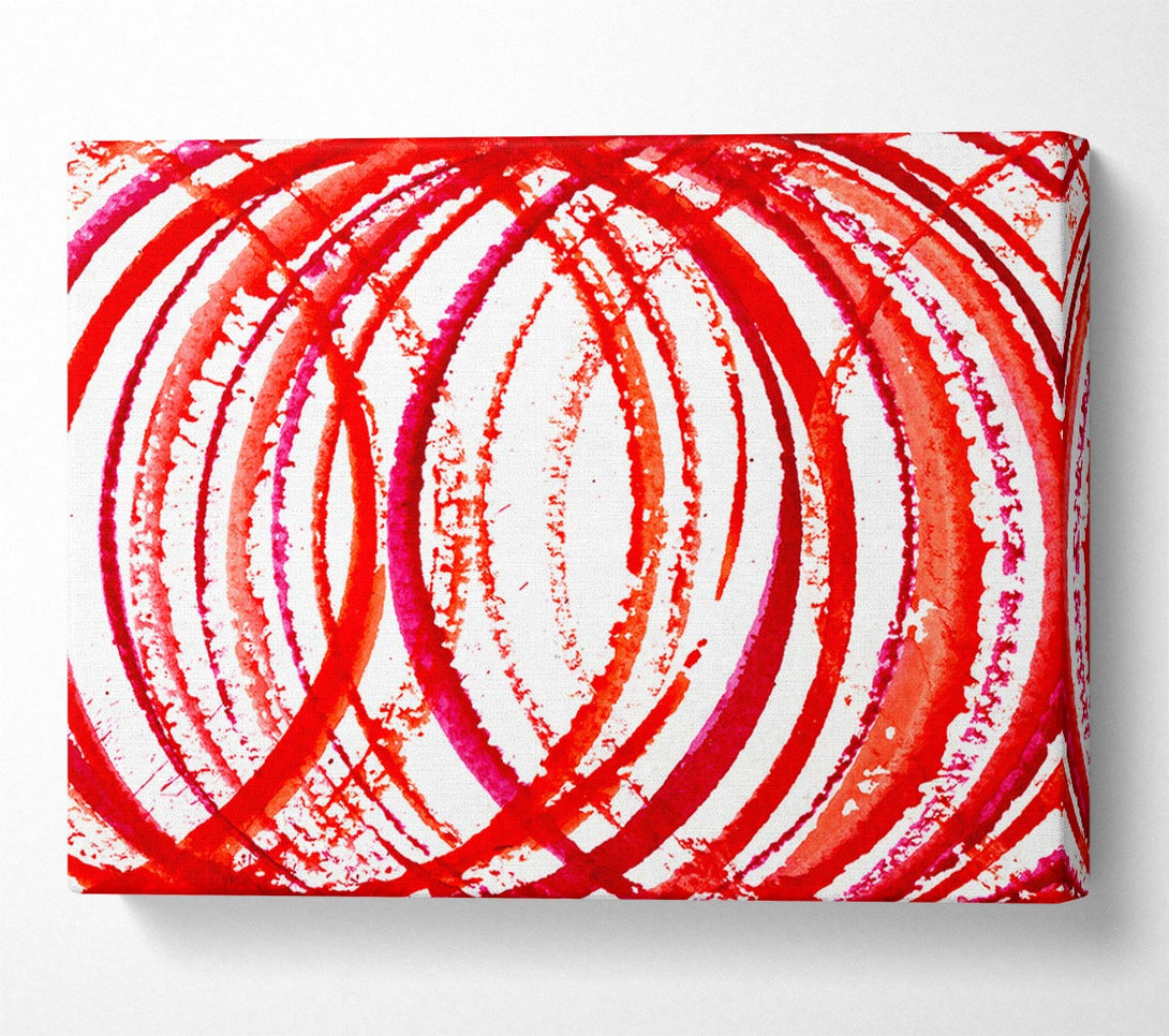  A Canvas Print of Red Time Tunnel Canvas Art