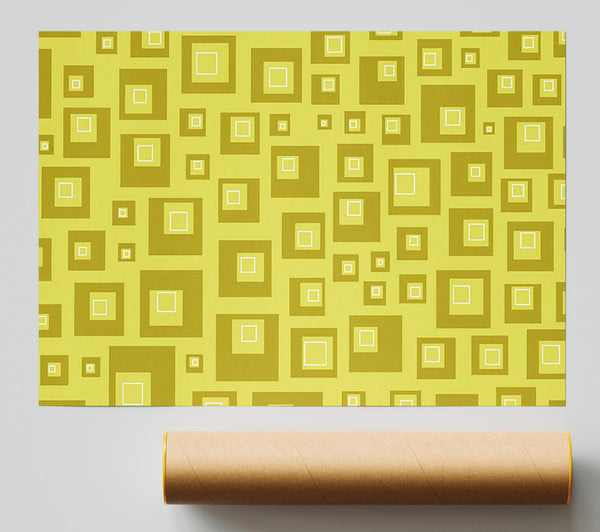 Squareness Of Green Poster