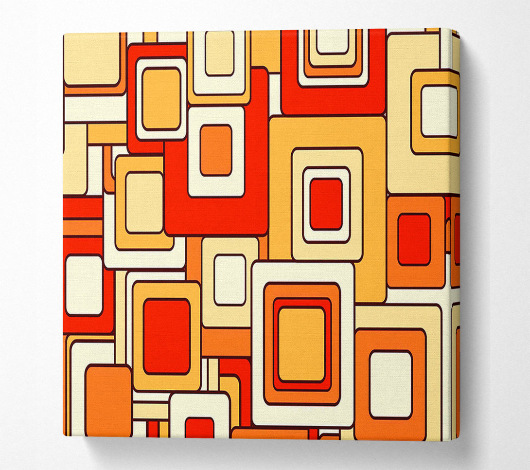  A Canvas Print of The Square Root Orange Canvas Wall Art