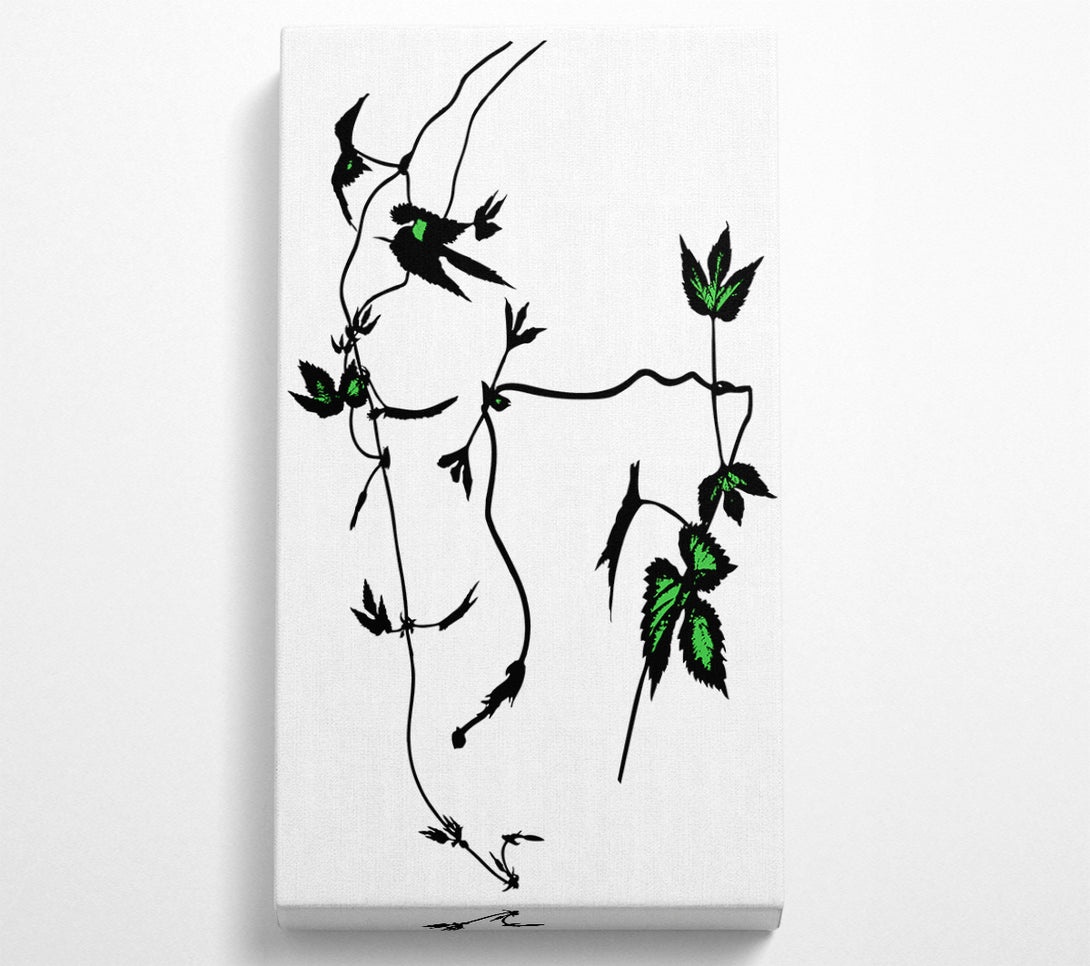  A Canvas Print of A Hint Of Green Canvas Art