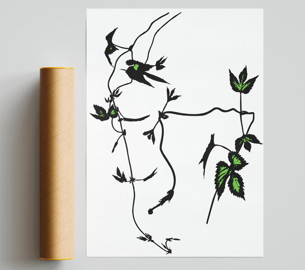 A Hint Of Green Poster