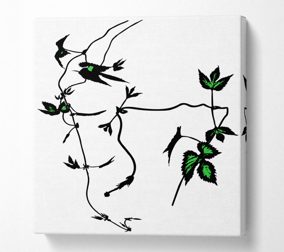  A Canvas Print of A Hint Of Green Canvas Art