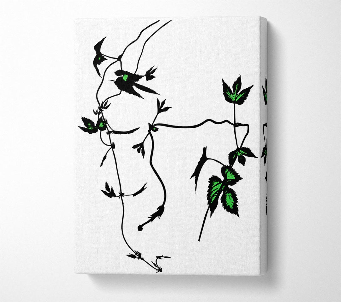  A Canvas Print of A Hint Of Green Canvas Art