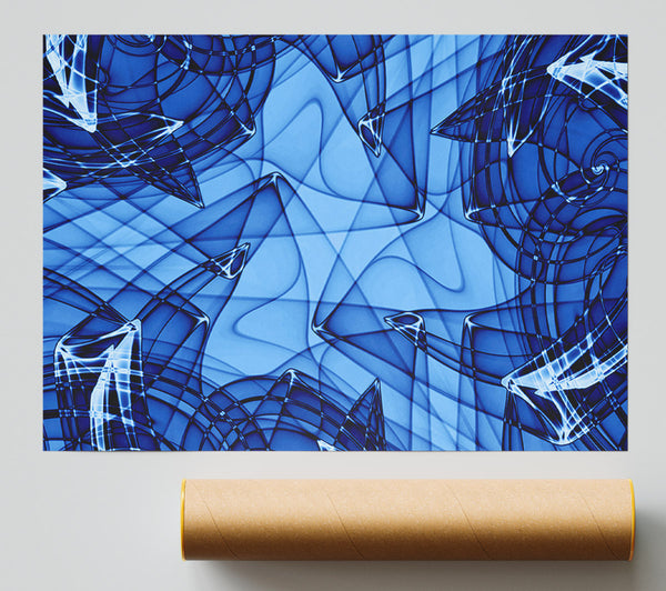 Blue Glass Poster