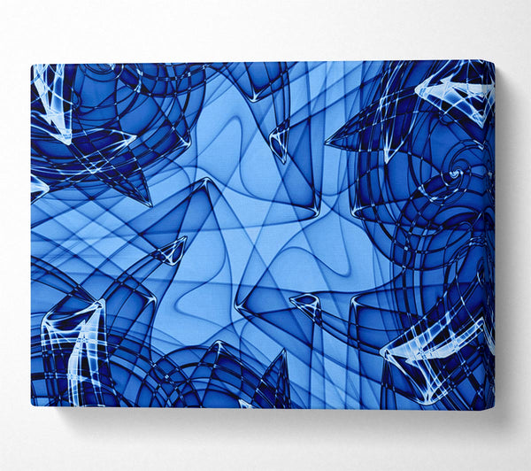 A Canvas Print of Blue Glass Canvas Art