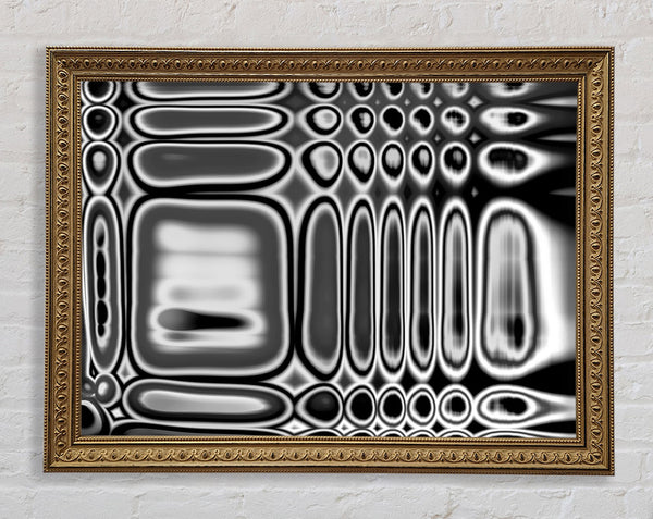 Liquid Distaction Framed Print