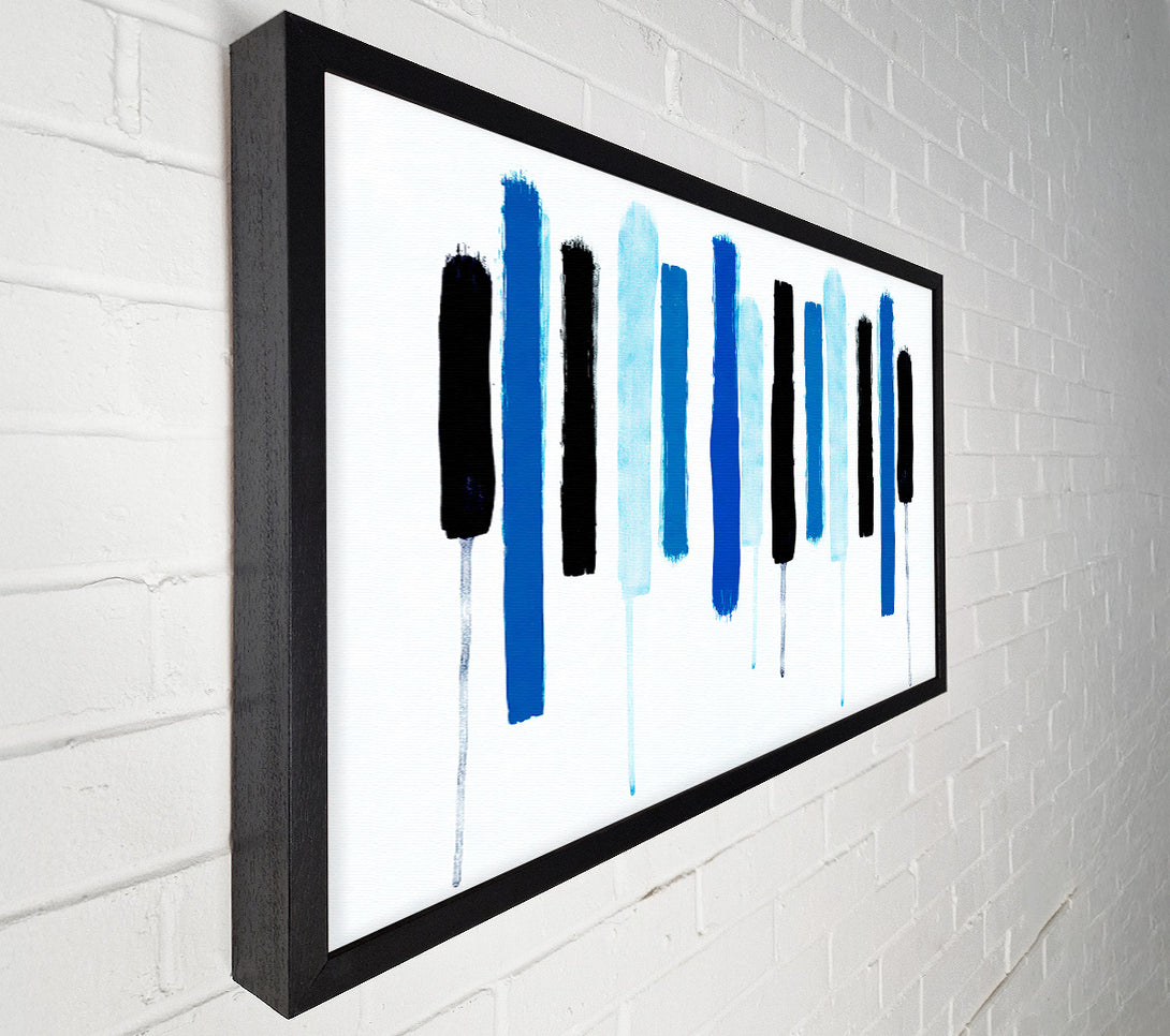  A Canvas Print of Piano Key Blues Canvas Wall Art