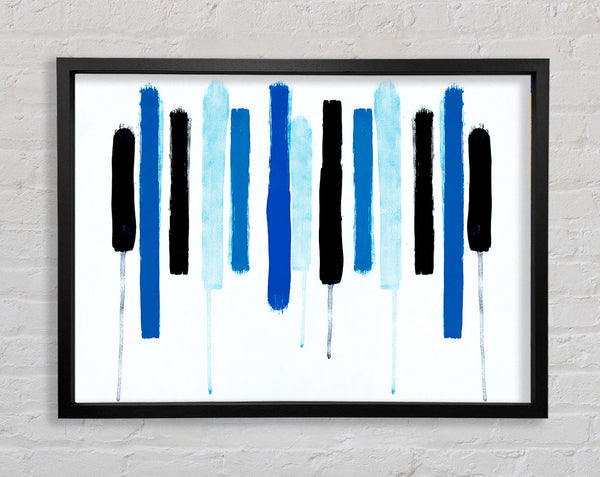 Piano Key Blues Framed Print