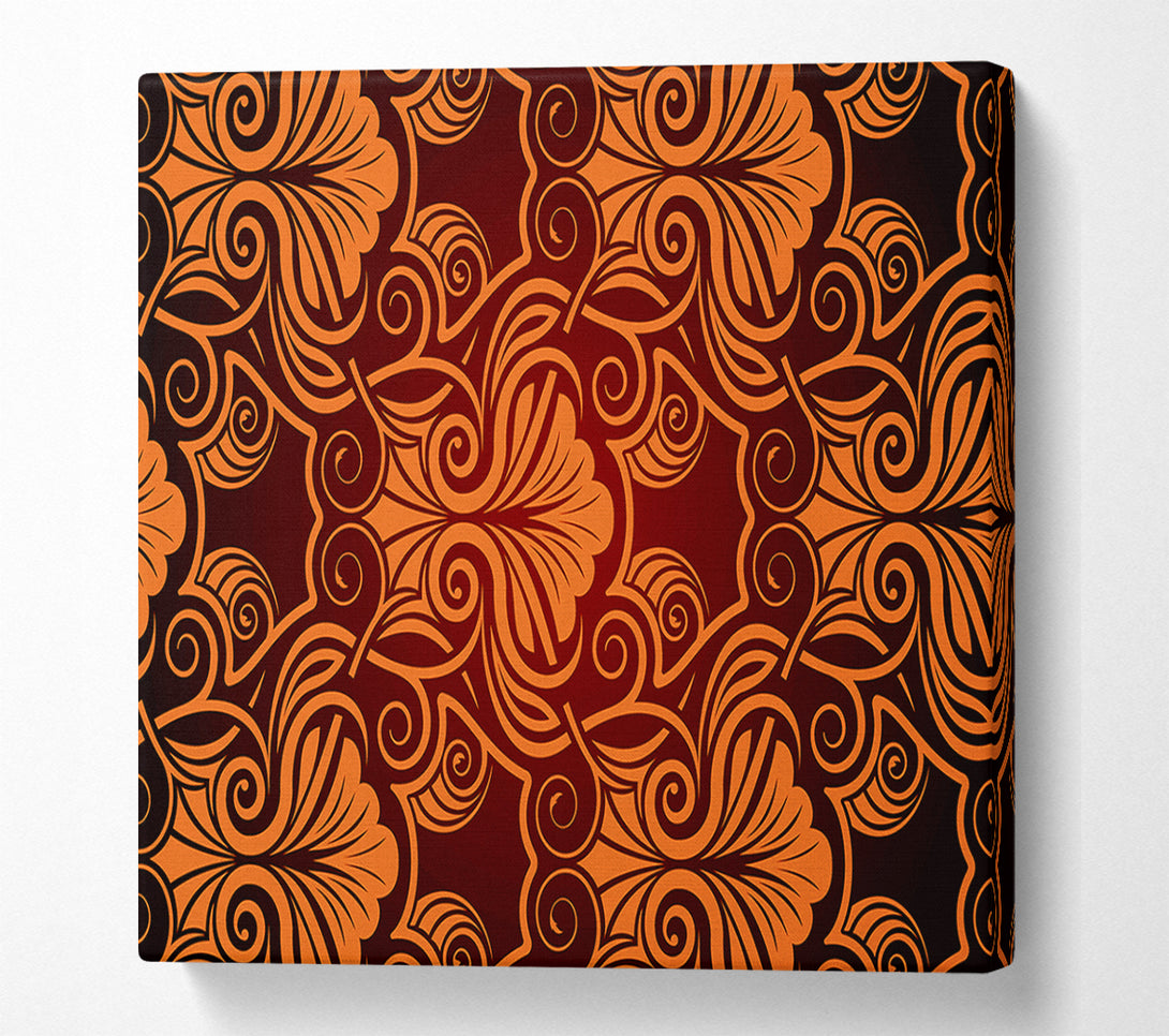 A Canvas Print of Symmetrical Reds Canvas Print
