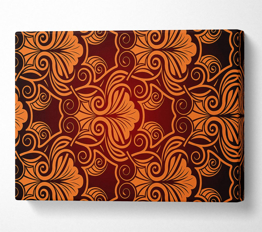  A Canvas Print of Symmetrical Reds Canvas Print