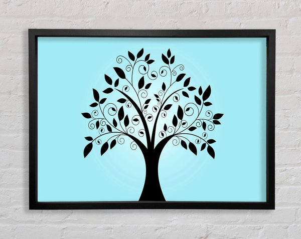 Surreal Blue Tree Framed Print