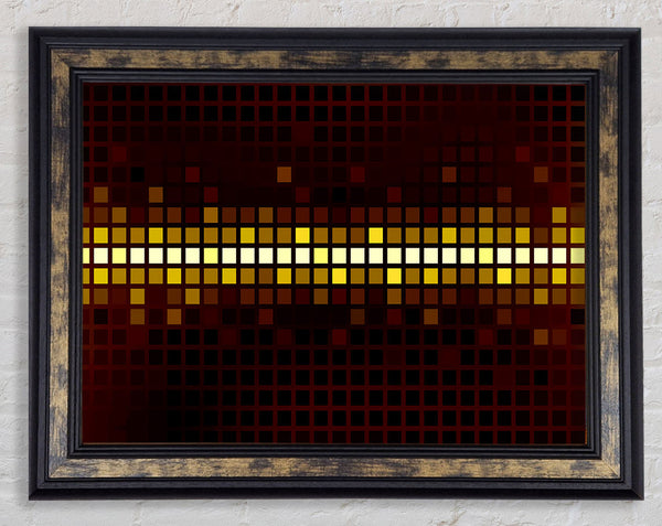 The Golden Line Framed Print