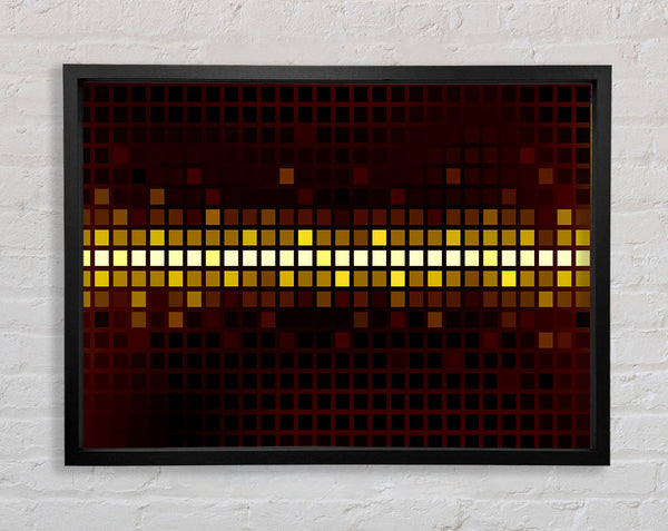 The Golden Line Framed Print