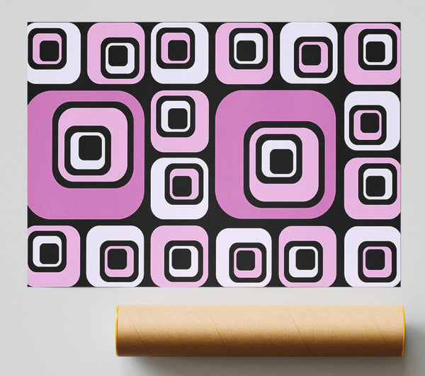 Squareness Of Pink Giclee Print
