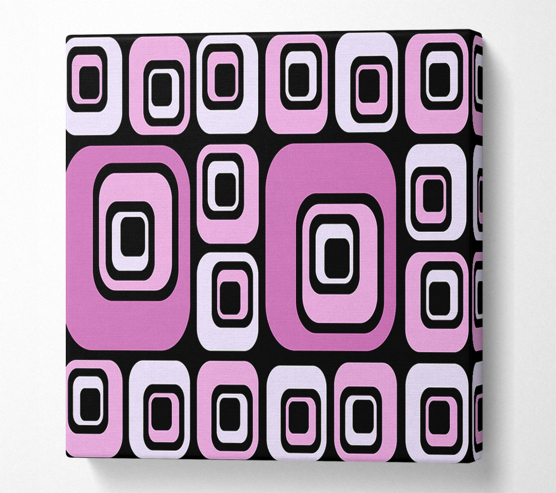  A Canvas Print of Squareness Of Pink Canvas Art