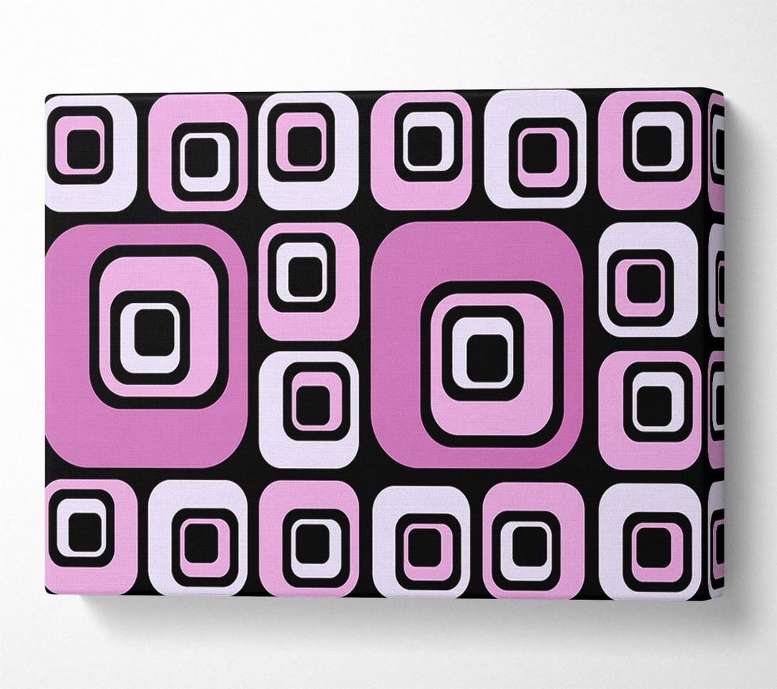  A Canvas Print of Squareness Of Pink Canvas Art