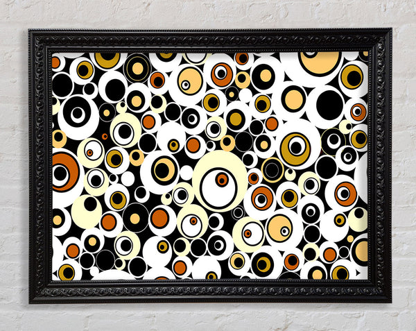 Circles And Bubbles Framed Print