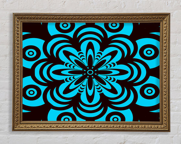 Hypnotic Flower Framed Print