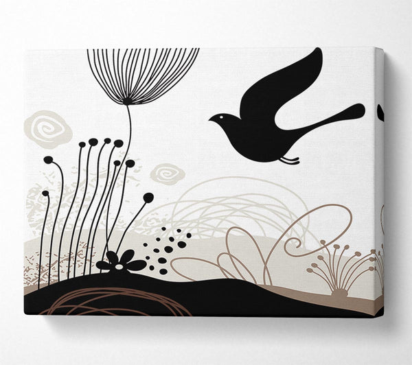 Bird In The Chocolate Garden
