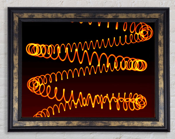 Fire Springs Framed Print