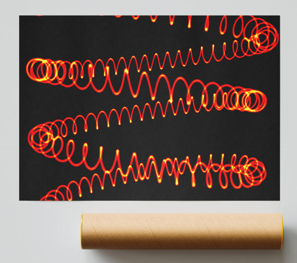 Electric Red Poster