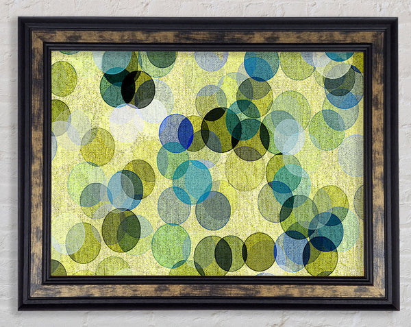 Over Lapping Bubbles Framed Print