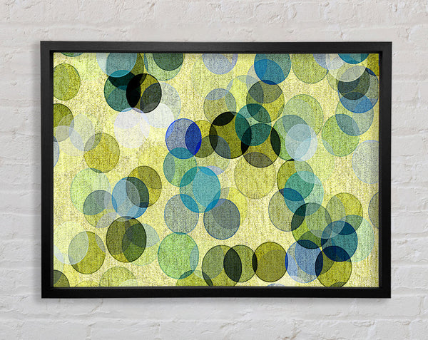 Over Lapping Bubbles Framed Print