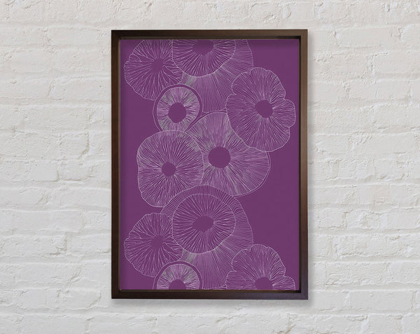 Intertwine Purple Framed Print