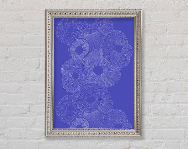 Intertwine Blue Framed Print