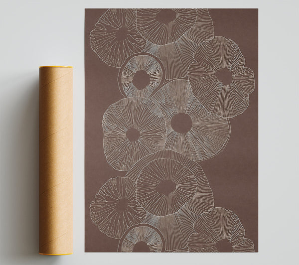 Intertwine Beige Poster