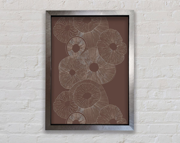 Intertwine Beige Framed Print