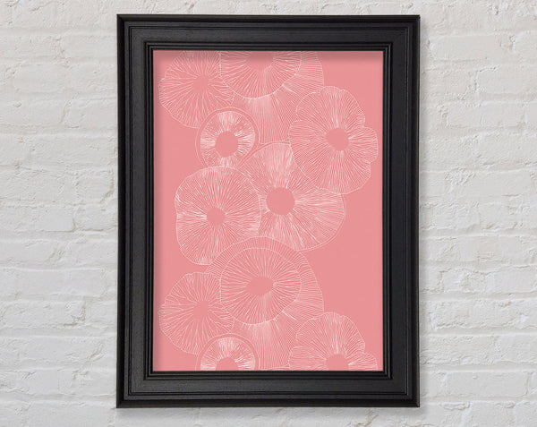 Intertwine Pink Framed Print