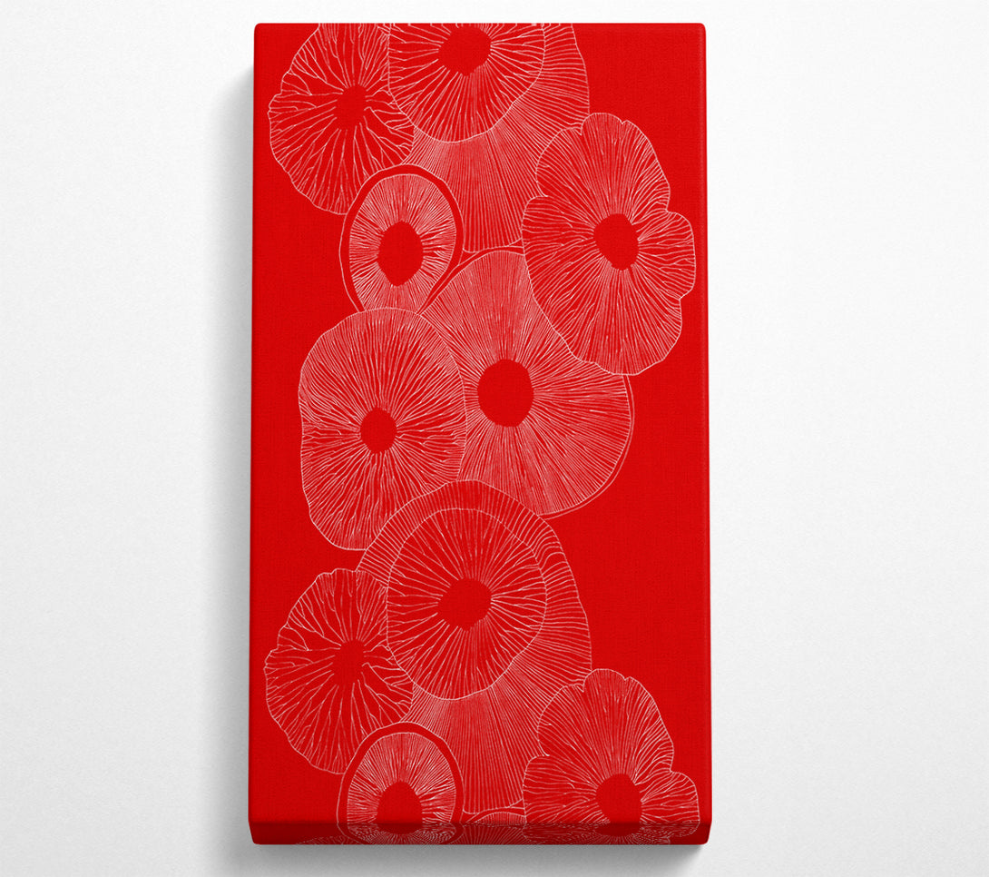 A Canvas Print of Intertwine Red Canvas Print