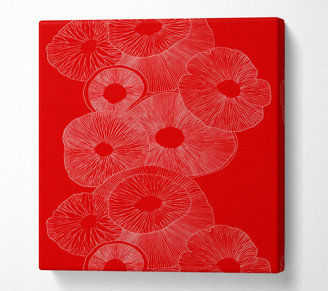  A Canvas Print of Intertwine Red Canvas Print