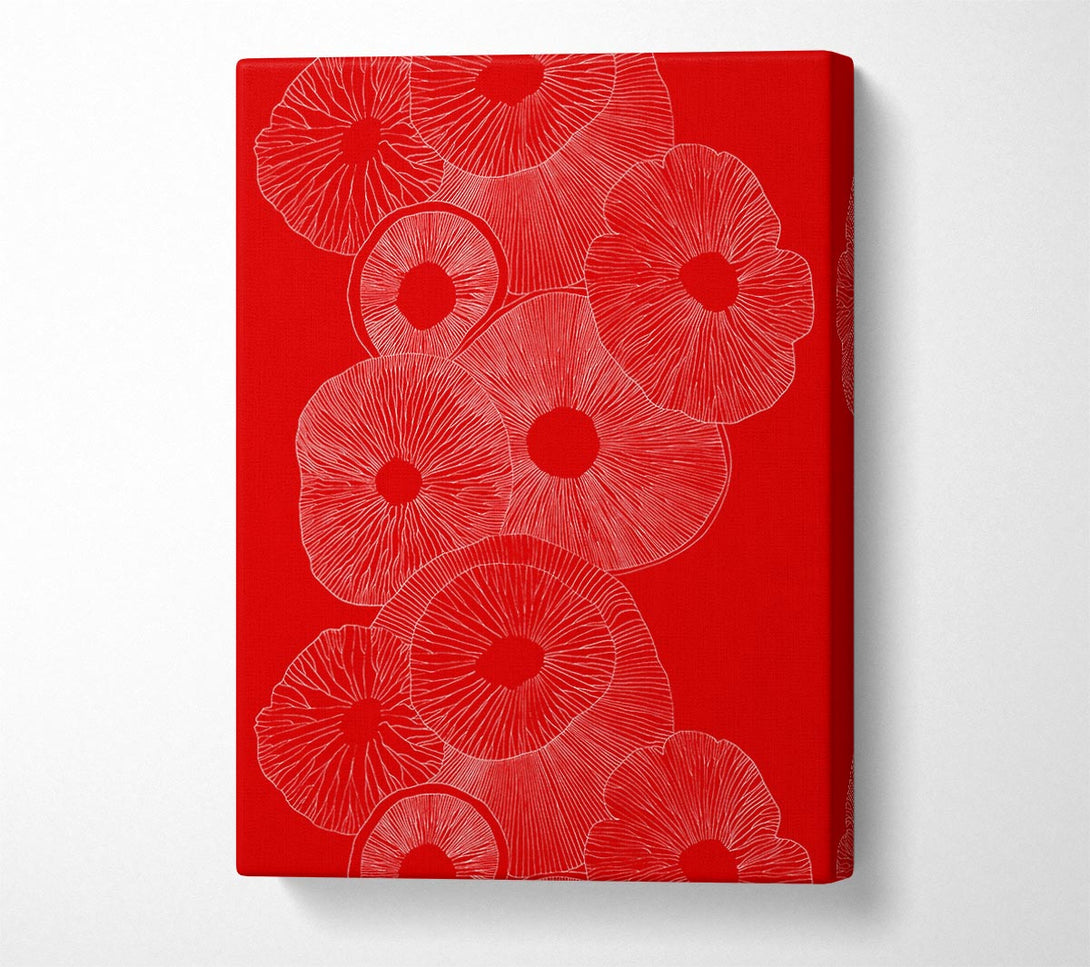  A Canvas Print of Intertwine Red Canvas Print