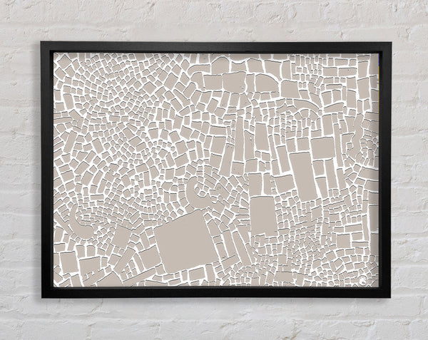 The Missing Piece Grey Framed Print