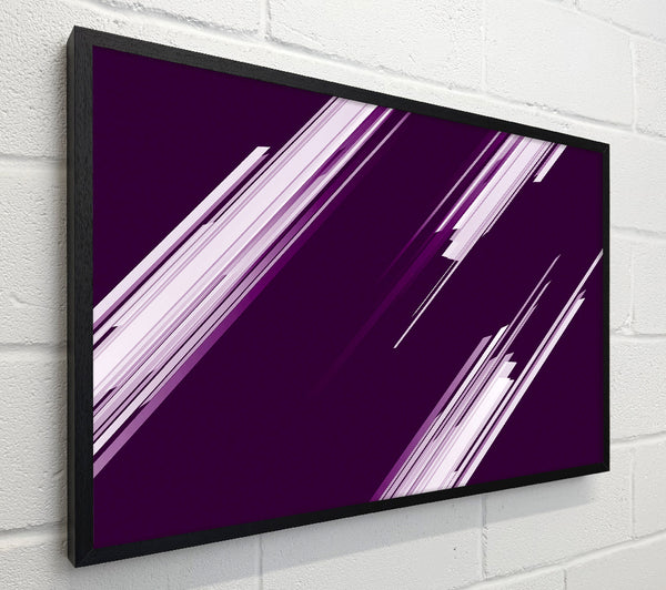 Shards Of Colour White On Purple