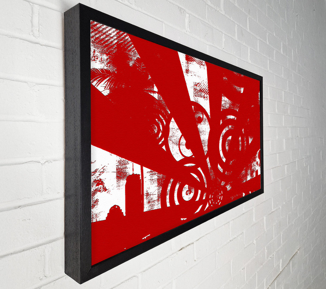  A Canvas Print of Shaft Of Light Red Canvas Wall Art