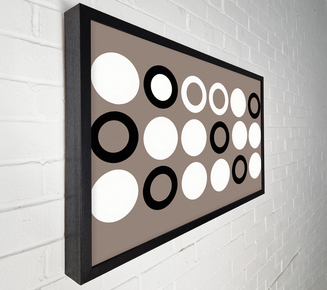  A Canvas Print of Rings Of Time Yellow On Red Canvas Wall Art