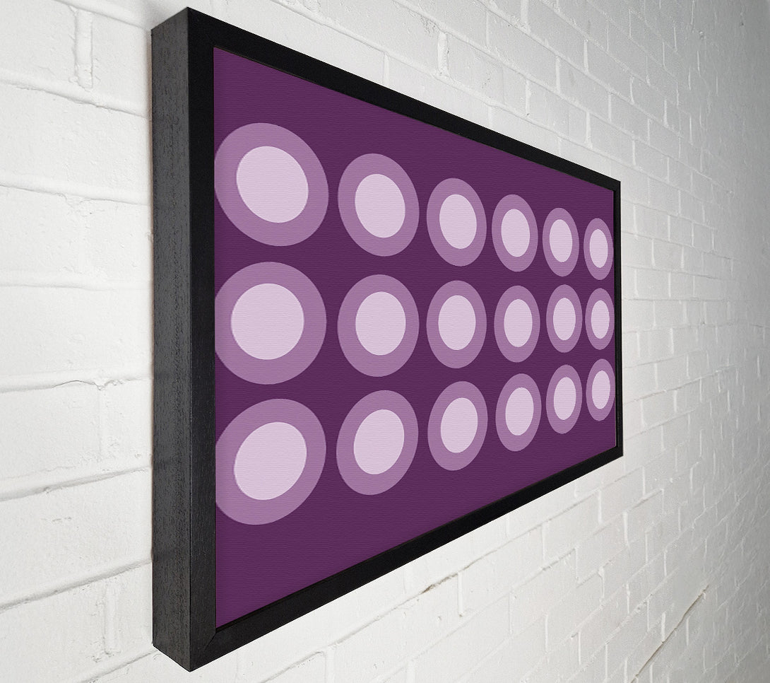  A Canvas Print of Circles Of Light Lilac On Lilac Canvas Wall Art