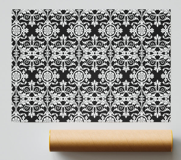 Confusion White On Black Print