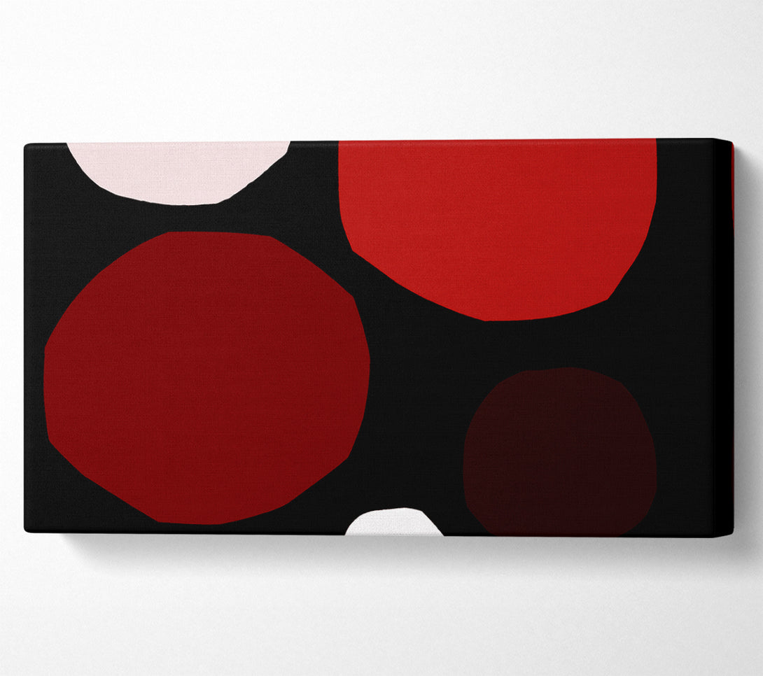  A Canvas Print of Ending In Itself Red On Black Canvas Print